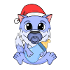 Bébé loup Noël