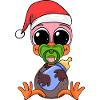 Autruche bébé Noël