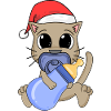 Chat Bébé Noël