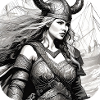 Fière Viking Germanin Shieldmaiden