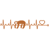 Sloth with heartbeat Sloths