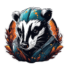 Badger / Rodent / Animal / Stripe / Wild