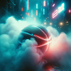 Cyberpunk Basketball Fog