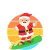 Père Noël surf