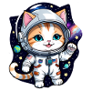 Astronaut Cat - Space