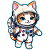 Astronaut Cat - Space