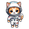 Astronaut Cat - Space