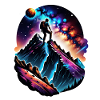 Climbing - Moon - Space