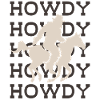 Bigfoot HOWDY Western Welcome Design