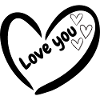 Heart Silhouette Girl Design