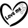 Minimal Hearts Line Drawing