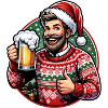 Cheers Weihnachtsanstoßen