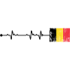 Belgium Flag Heartbeat