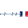 France Flag Heartbeat