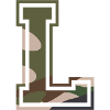 L, Monogram, Camouflage Green-Brown