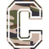 C, Monogram, Camouflage Green-Brown