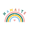 Namaste! Rainbow, customizable