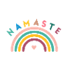 Namaste! Rainbow, customisable