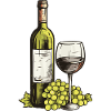 Verre à vin VinRaisins Vin