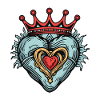 Heart Symbol Crown Love