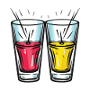 Tequila Glass Cheers Party