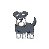 Schnauzer kisses are priceless master mistress