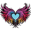 Heart, Wings, Angel, Love