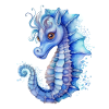 Blue Seahorse