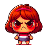 Bockiges Mädchen