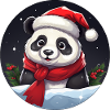 Pandas de Noël