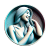 femme heureuse 3D
