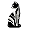 Minimalistische Katze