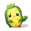 Cactus Kawaii dansant Concombre Mâle