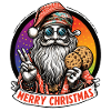 Weihnachtsmann-Hippie