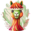 Splash Art Llama