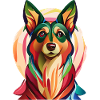 Farbklecks Schäferhund