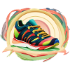 Bunte Laufschuhe