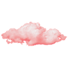 rosy fluffy cloud