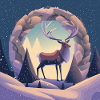 Deer wreath