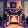 Christmas fireplace