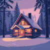 Cabane dans la forêt