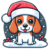 Beagle Noël - Chiot mignon