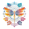 Mandala Chakra Libellule