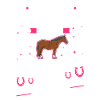 Freiberger Pferd Glitzer