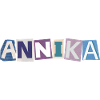 Annika Mädchenname Geschenk Herz Design