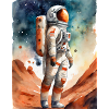 Astronaut on the MArs