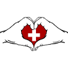 Switzerland Heart Shape