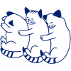Three Blue Kittens