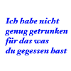 Nicht genug getrunken