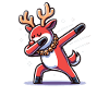 Dabbing Noël Renne Dab Noël